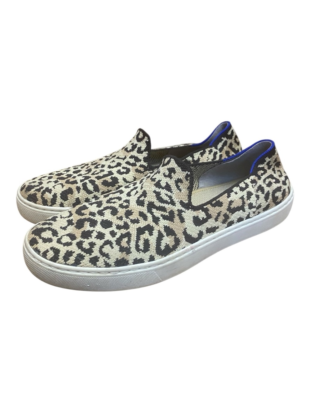 Rothy's Womens Slip-On Camo Cat Leopard Animal Print Sneakers